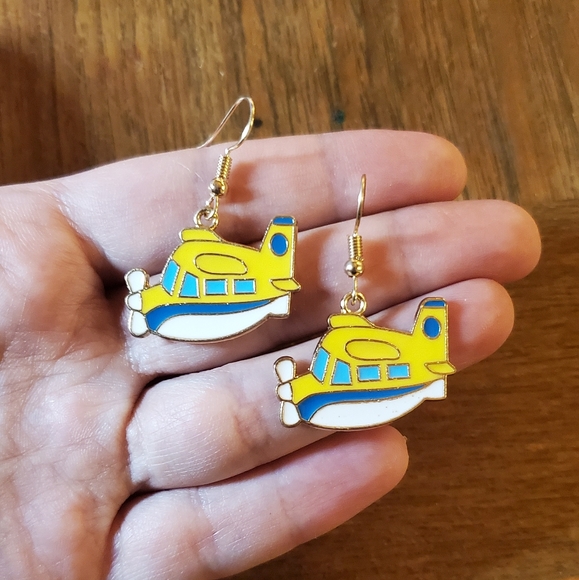 NWOT Yellow Submarine Earrings - Picture 3 of 6